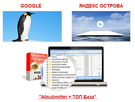 Пингвин 2.0, Яндекс Острова и ТОП База + Allsubmitter – какая связь?